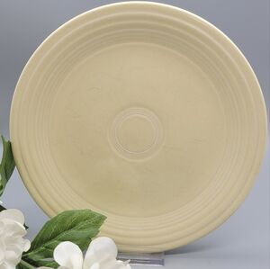 Antique Fiesta Old Ivory Luncheon Plate Vintage Fiesta Ware Cream